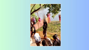 চুরির অভিযোগে প্রতিবন্ধী যুবককে গাছে ঝুলিয়ে মারধর