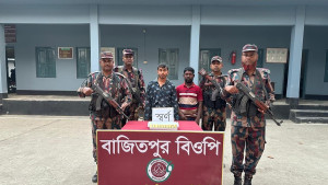 ঘাসের বস্তায় ২ কোটির স্বর্ণ, ভারতীয় আটক