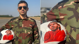 হাদির ছবিসহ হেলমেট পরে প্যারাট্রুপিং করবেন বিডার আশিক