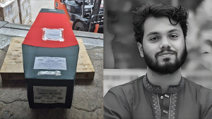 লাল-সবুজের কফিনে দেশে ফিরছেন ওসমান হাদি