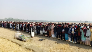 শিশু সাজিদের দাফন সম্পন্ন, জানাজায় হাজারো মানুষের ঢল