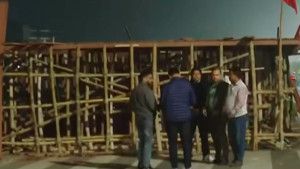 তারেক রহমানকে সংবর্ধনায় প্রস্তুত হচ্ছে মঞ্চ