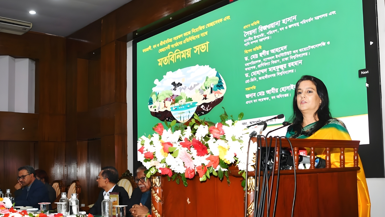 ৬৪ বন্যপ্রাণী কর্মীকে স্বীকৃতি দেওয়া হবে: পরিবেশ উপদেষ্টা