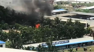 ক্লাস শেষ হওয়ার কিছুক্ষণের মধ্যেই মাইলস্টোন স্কুলের ভবনে বিধ্বস্ত হয় বিমানটি