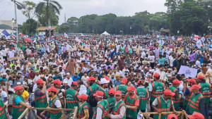 জামায়াতের জাতীয় সমাবেশ ঘিরে নেতাকর্মীদের ঢল