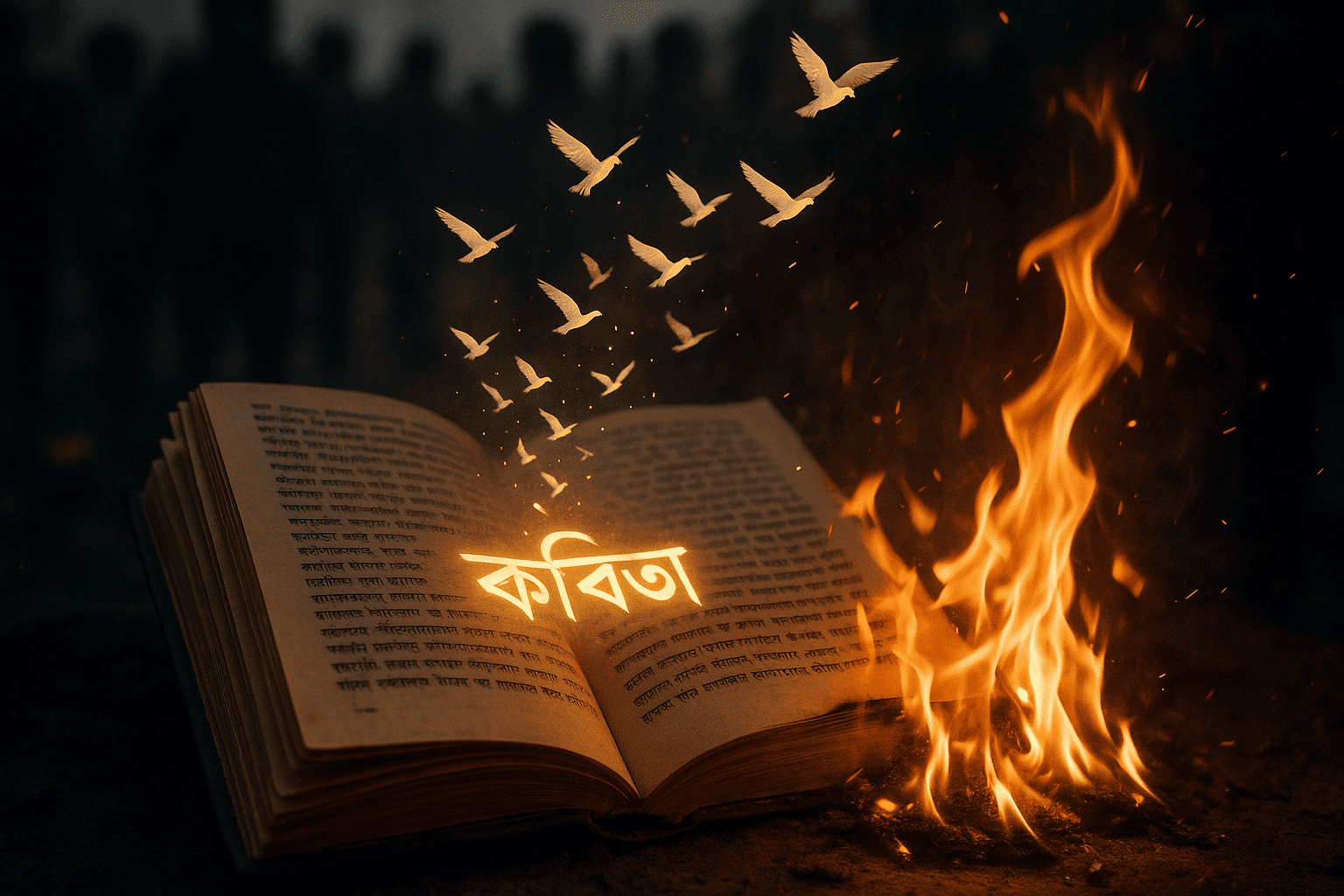 শব্দের চিত্রশালা: যখন কবিতা হয়ে ওঠে প্রতিবাদের ক্যানভাস