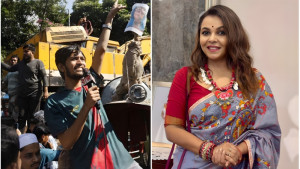 ৩২ নম্বরে বুলডোজার নিয়ে যাওয়া দলকে ‘রাজাকার’ বললেন শাওন