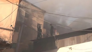 কম্বল গোডাউনে আগুন