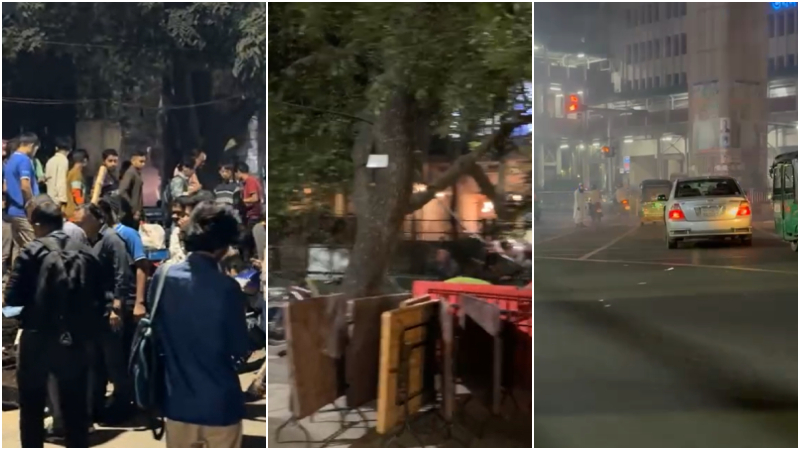 টিএসসি-কারওয়ানবাজার-রবীন্দ্র সরোবর, ককটেল বিস্ফোরণে আতঙ্কে রাজধানী