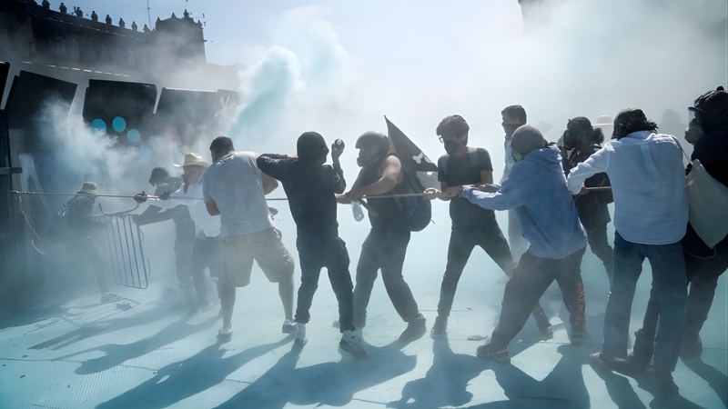 জেন-জি বিক্ষোভে উত্তাল মেক্সিকো