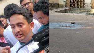 সারজিস আলমের সভাস্থলে ককটেল হামলা