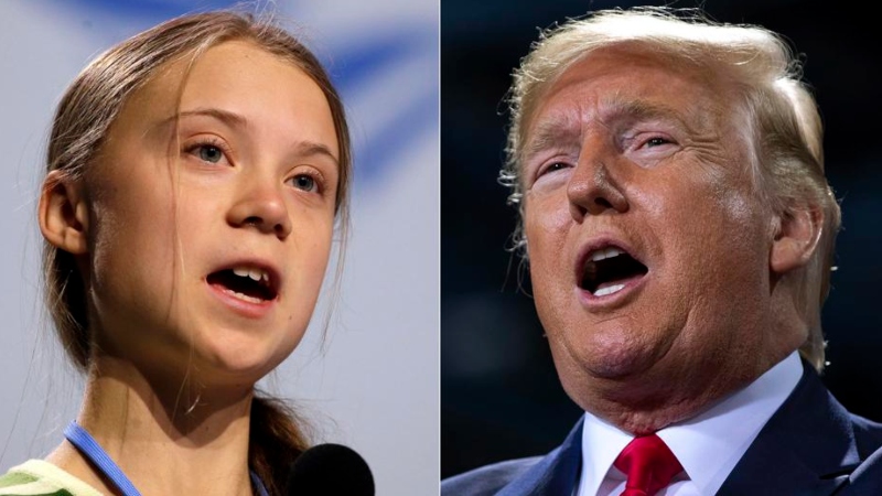 ট্রাম্পের মন্তব্যের কড়া জবাব দিলেন গ্রেটা থুনবার্গ