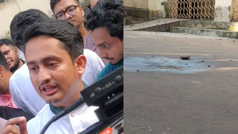 সারজিস আলমের সভাস্থলে ককটেল হামলা