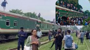 আশুগঞ্জে চলন্ত কালনী এক্সপ্রেসের তিন বগি বিচ্ছিন্ন