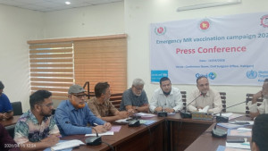 হবিগঞ্জে সাড়ে ৩ লাখ শিশুর জন্য হাম-রুবেলার টিকা