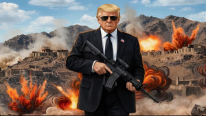 রাইফেল ‘হাতে’ ইরানকে ট্রাম্পের হুঁশিয়ারি—আর ভালোমানুষি নয়