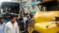 বাস-ট্রাক মুখোমুখি সংঘর্ষে নিহত ২