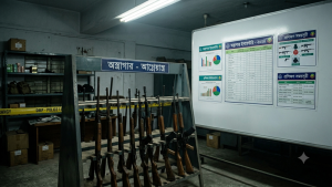 দুই বছর পেরিয়ে গেলেও পুলিশের লুট হওয়া ১৩২৬ অস্ত্রের হদিস নেই