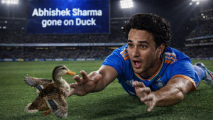 শূন্যের সিংহাসনে বসে লজ্জার রেকর্ড গড়লেন অভিষেক শর্মা