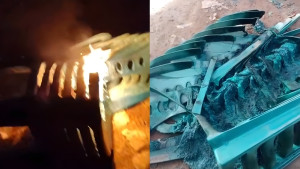 বিএনপির নির্বাচনী ক্যাম্পে অগ্নিসংযোগ