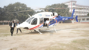 নীলফামারীর জনসভায় পৌঁছেছেন তারেক রহমান