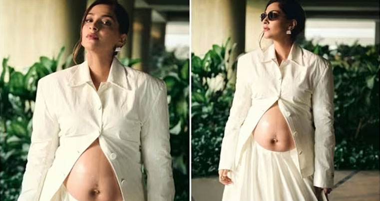 বেবি বাম্প নিয়ে প্রকাশ্যে সোনম কাপুর