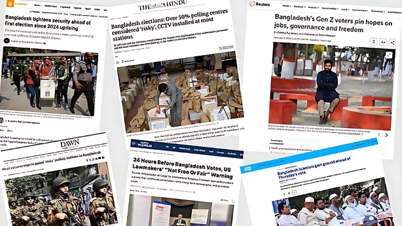 আন্তর্জাতিক গণমাধ্যমে বাংলাদেশের নির্বাচন