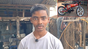 কিশোর মোজাহিদের উদ্ভাবিত ব্যতিক্রমী মোটরসাইকেল