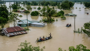 ৭ জেলায় বন্যা ও পাহাড়ধসে নিহত বেড়ে ৫৭