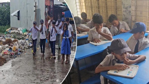 আশ্বাসের পর আশ্বাস, তবুও বিদ্যালয়ের পাশ থেকে সরেনি ময়লার ভাগাড়