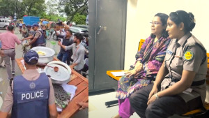 সচিবালয়ের সামনে ‘ভাতের হোটেল’ দিয়ে আটক ‘হকার হটাও’ আন্দোলনের সোহানী শিফা