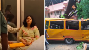 স্কুলবাসে গাছ পড়ে ছেলের মৃত্যু, ক্রিকেট ব্যাট আঁকড়ে মায়ের অপেক্ষা