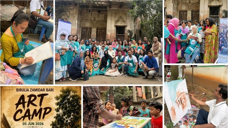 বিরুলিয়ার জমিদারবাড়িতে শিল্পী-শিল্পপ্রেমীদের মিলনমেলা