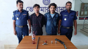 ডাকাতির প্রস্তুতিকালে অস্ত্র ও গুলিসহ আটক ৩
