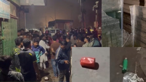 বিএনপি নেতার অফিস লক্ষ্য করে গুলি-ককটেল বিস্ফোরণ