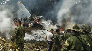 কলম্বিয়ায় সামরিক বিমান বিধ্বস্ত, নিহত অন্তত ৬৬