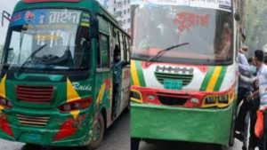 রাজধানীতে গণপরিবহনে দ্বিগুণ ভাড়া আদায়ে ক্ষুব্ধ যাত্রীরা