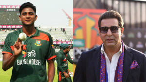 ‘গতি বলতে এটাই বোঝায়’—নাহিদ রানার মুগ্ধতায় ওয়াসিম আকরাম