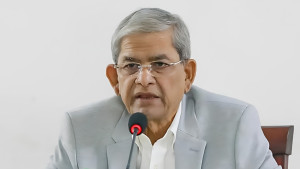 আওয়ামী সরকারের কারণে জনগণ পানির ন্যায্য হিস্যা থেকে বঞ্চিত: মির্জা ফখরুল